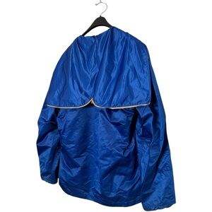 Men's Blue Hooded/Cape Jacket